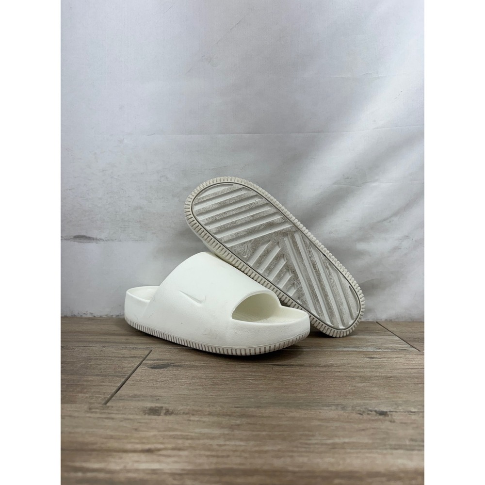 Nike Calm Slide Sail White Men 8 Women 9 Sandals DX4816-100 - Picture 5 of 9